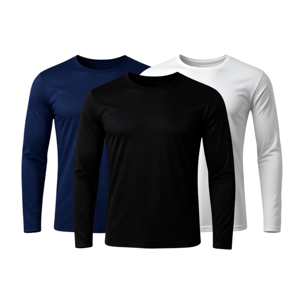 Set of 3 Technological Long Sleeve T-Shirts - ThermoShirt