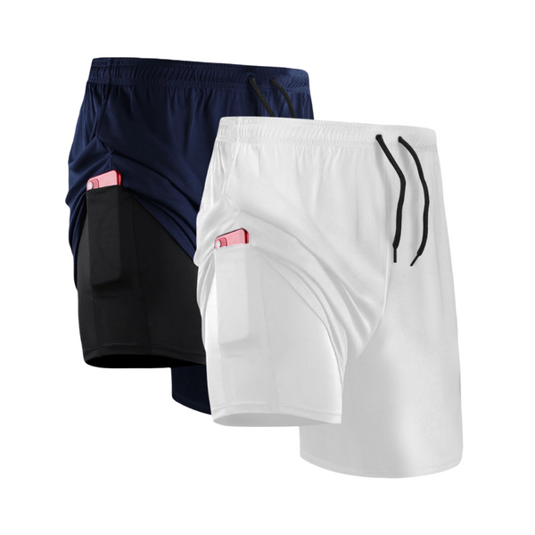 2-in-1 compression shorts set (2 Units)